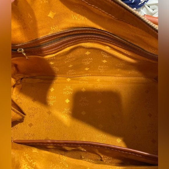 MCM Visetos Boston Medium Vintage Leather Handbag MCM München - Picture 14 of 16